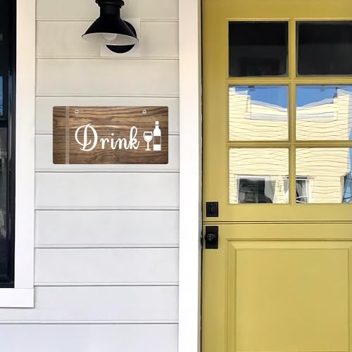 3 Pcs Kitchen Wall Sign Decor Rustic Kitchen Sign Eat Drink Love Kitchen Decor Home Kitchen Sign Hanging Dining Room Signs Kitchen Sign for Kitchen Door Counter Wall Farmhouse Kitchen Decor