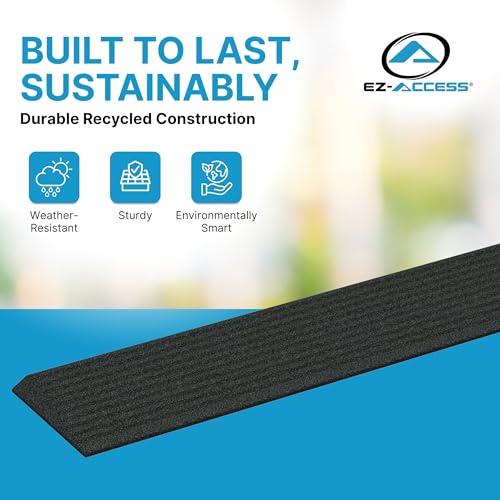 EZ-ACCESS Transitions Angled Entry MAT, Black, .75-in - color: Black, size: 0.75 Inches