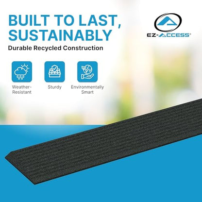 EZ-ACCESS Transitions Angled Entry MAT, Black, .75-in - color: Black, size: 0.75 Inches