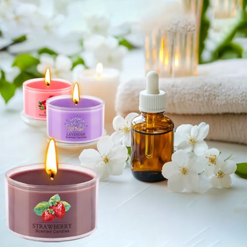 Aromatherapy Scented Candles 20 Pack - Small Candle Gift Set for Women with 10 Scents, 35g Long-Lasting Soy Wax Candles for Relaxation, Yoga, Bath, Home Decor, Mother's Day, Birthday Present