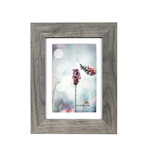 Grey 5x7 Picture Frame set of 3,Display 5x7 without Mat or 4x6 with Mat - color: Grey, size: 5x7 inches
