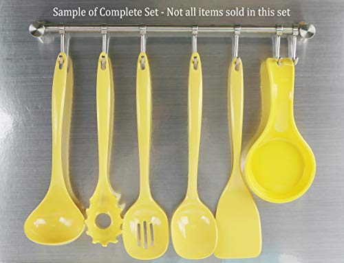 Spatula, Turner for Non-stick pans, Heat Resistant, BPA Free Melamine Utensil with Ergonomic Handle, 11 inch, Set of 6 by Reston Lloyd, Lemon - color: Lemon, size: 100% Melamine Spatula, Set of 6