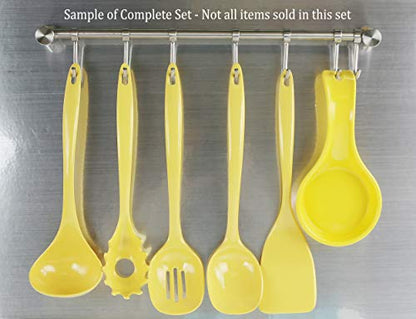 Spatula, Turner for Non-stick pans, Heat Resistant, BPA Free Melamine Utensil with Ergonomic Handle, 11 inch, Set of 6 by Reston Lloyd, Lemon - color: Lemon, size: 100% Melamine Spatula, Set of 6