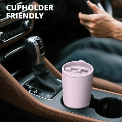 TILUCK 20 oz Insulated Coffee Tumbler with BPA-Free Lid | Travel Coffee Mug, Dishwasher Safe, Cup Holder Friendly,Double-Wall Vacuum Insulation for Hot & Cold Drinks, MatteLightPurple - color: Matte LightPurple, size: 20 Ounces
