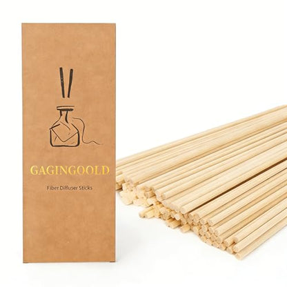 100 PCS Reed Diffuser Sticks, 11 Inch Fibre Diffuser Replacement Stick for Essential Oil Diffuser Refill, 4 mm Thick Aroma Diffuser Sticks for Home Office Bathroom Bedroom, Primary Color - color: Primary