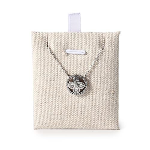 Oirlv Linen Jewelry Tray Insert Cards | Linen-Style Tray Cards, Soft Protective Surface, Fits Standard Jewelry Trays, Versatile for Necklaces/Earrings/Bracelets - size: 10PCS Linen Jewelry Cards
