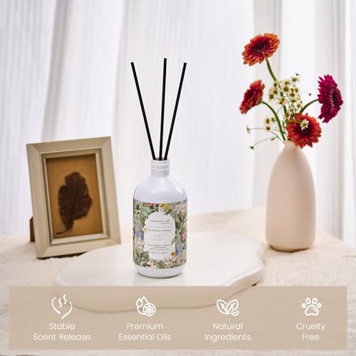 M&SENSE Reed Diffuser Set, Sage Citrus, 17oz Natural Essential Oil | Non-Toxic Organic, Long-Lasting Fragrance, Ideal for Living Room, Home Office, Gifts for Women - color: Sage Citrus