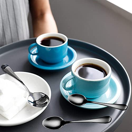 Demitasse Espresso Spoons, 5.5 Inches Stainless Steel Small Spoons - color: Silver, size: 5.5Inch