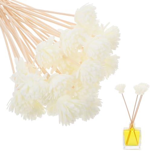 Beavorty Air Diffuser Oil Diffuser Sticks 30pcs Rattan Diffuser Sticks Aroma Diffuser Sticks Refill Replacement Reed Fragrance Diffuser Vase Fillers Diffusers
