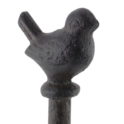 13.05" Black Iron Bird Paper Towel Holder for Toilet | Cast Iron,for Kitchen Paper,for home,for Bathroom,for Work Countertops