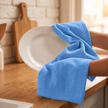 Urban Villa Kitchen Towels Cotton Dish Towels 20”x30” (Set of 6) Sky Blue - color: 071 Sky Blue, size: 18" x 28" (Set of 6)