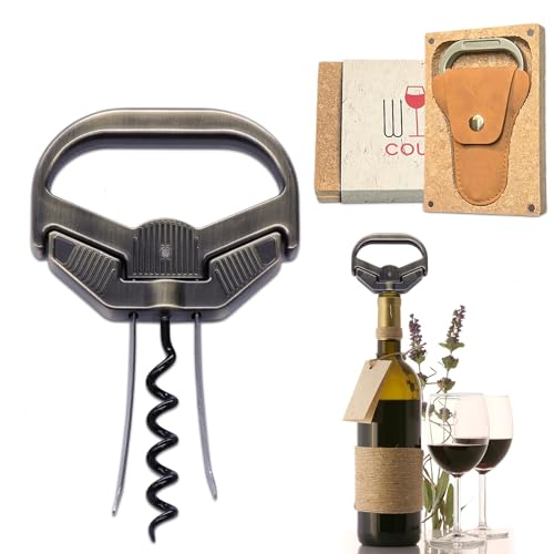 Classic-3Q 3-in-1 Ah So Wine Opener & Two Prong Cork Remover | Two Prong Wine Opener & Cork Remover,Vintage Cork Saver,3-IN-1 Utility, Heavy-Duty Build - color: classic-3Q