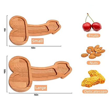 Funny Aperitif Board,Cheese Board and Solid Wood charcuterie Platter,Ideal Bachelor Party and Wedding Gift,Funny and Gag Gift,Novelty Kitchen Cutlery. (Large(16 inches/40 cm)) - size: Large(16 inches/40 cm)
