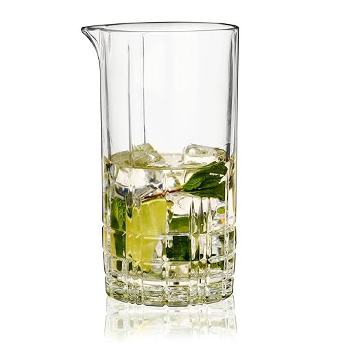 Spiegelau Perfect Serve Cocktail Bar Mixing Glass - Bartender Cocktail Stirring Glass - Mixing Pitcher for Cocktails, 22.4 oz - style: Mixing glass