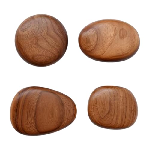 4Pcs, Wood Wall Mounted Coat Hooks Wooden Coat Hooks Coat Racks Wood Cabinet Knobs Wall Hooks for Scarf, Bag,Hat,Bedroom,Home