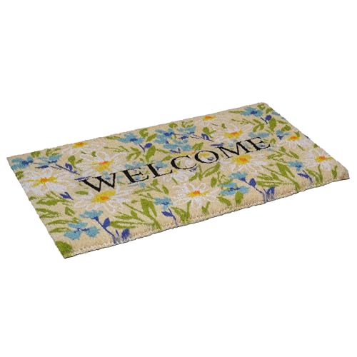 Calloway Mills Field of Daisy Welcome Doormat (18" x 30" x 1.50") - color: Fields of Daisy Welcome, size: 1'6" x 2'6" (Rectangular)
