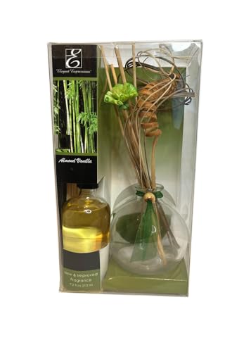 Hosley Glass Diffuser Sets Include a Glass Bottle with Reeds and 200ml Vanilla Scent Diffuser Refill Oil. Ideal Gift for Weddings, Spa, Reiki, Meditation, Bathroom - color: Style2