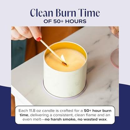 Nostalgia Pet-Friendly Scented Candle – Spicy Amber & Soft Floral Fragrance, Coconut Soy Wax with Wooden Wick, Approx. 50-Hour Burn Time, Made in USA, 11.8 oz - color: Nostalgia