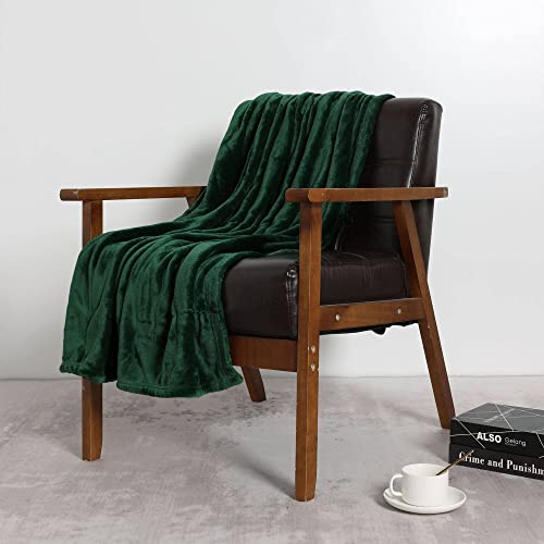 NANPIPER Fleece Blankets, Super Soft Flannel Fuzzy Blanket for Couch, Luxury Cozy Lightweight Microfiber Dog Blanket-Throw Size,Olive Green - color: Olive Green, size: Throw