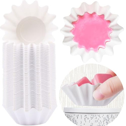Wax Melt Warmer Liners Reusable & Leakproof Candle Warmer Liners Wax Tray for Scented Wax,Electric Wax Warmers, Plug in Warmers, Candle Warmer,Wax Melter and Wax Burner (White, 50PCS) - color: White, size: 50PCS