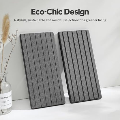 2PCS Diatomite Water Absorbing Stone Drying Tray Mat for Bathroom & Kitchen Counter, Instant Dry Drink Bar Coaster, Vanity Sink Caddy Organizer, Dish Soap Sponge Holder, Dark Gray, 8"x3.8" - color: 2pcs - 8"x 3.8" - Dark Gray