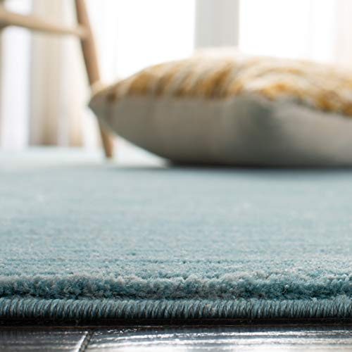 SAFAVIEH Vision Collection Runner Rug - 2'2" x 6', Aqua, Modern Ombre Design, Non-Shedding & Easy to Clean, Ideal for Entryway, Foyer, Bedroom (VSN606B) - color: Aqua, size: 2'2" x 6' (Runner)