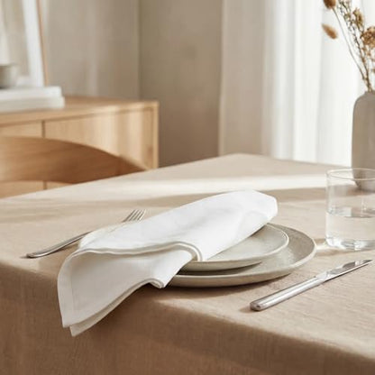 Urban Villa Cloth Napkins Cotton 20x20 (Set of 12) White - color: 001 White, size: 20" x 20" (Set of 12)
