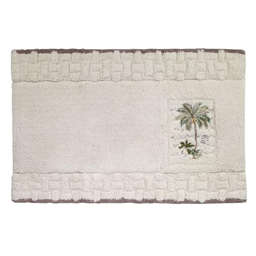 Avanti Linens - Coastal Bathroom Rug 20x30, Soft & Absorbent Cotton | Soft & Absorbent Cotton, Coastal Design, Non-Slip Backing, Machine Washable, Everyday Comfort - size: Bath Mat