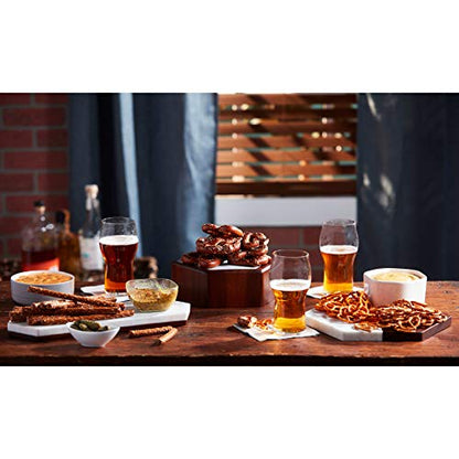 Libbey Urban Story 3-Piece Tray and Bowl Starter Set, 10-inch and 15-inch Trays, 8-inch Bowl