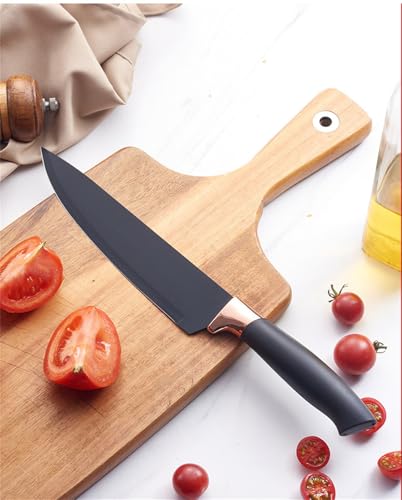 Kitchen Utensils Set,19 Pcs Cooking Tools and Knives Set,Cutting Board, Silverware Set, with Utensil Holder Precision Cutting and Organized Dining Kitchen Tool (Black) - color: Black