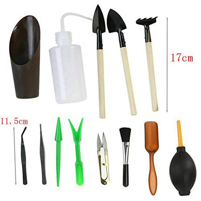13pcs Mini Garden Planting Tools Set Hand Scissor Planting Shovel Gardening Tools Succulent