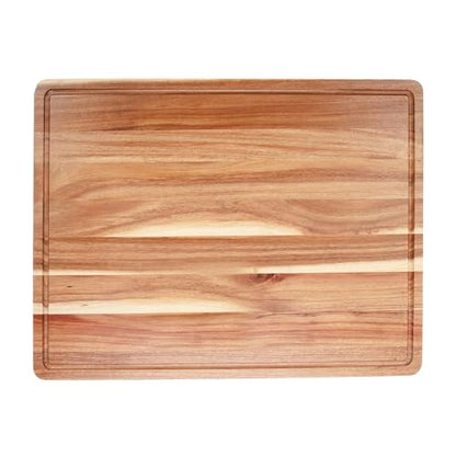 GAOMON Acacia Extra Large Wood Cutting Board, 1.5 Inches Thick Butcher Block, Reversible Wooden Kitchen Block, Cheese Charcuterie Board, with Side Handles and Juice Grooves, 20 x 15 Inch - size: 20.4"L x 15.6"W