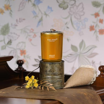 Jar Candles for Home Scented | Aromatherapy Candles Gifts for Women & Men | Natural Soy Candle | 8.4oz Traditional Style | Amalfi Citrus - color: Amalfi Citrus