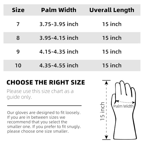15" Long Silicone Oven Gloves, Heat Resistant Kitchen Oven Mitts (9/L) | Food Grade Waterproof Silicone Gloves for Cooking, Grilling & Smoker Barbecue, Sourdough Baking - color: White Extra Long, size: 9/L