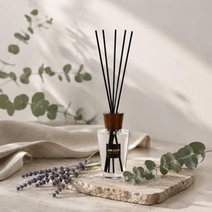 Reed Diffuser for Home, Lavender Eucalyptus, 5.1 fl oz (150 ml) | Reed Diffuser Sticks, Decorative Glass Bottle, for Bathrooms, Bedrooms, Living Rooms and Offices, Gift Box Packaging