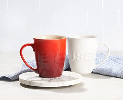Le Creuset Stoneware Extra-Large Logo Coffee Mug, 20oz., Cerise - color: Cerise, size: 20 Ounces