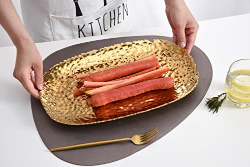 Pampa Bay Golden Millennium 14 x 9-inch Serving Platter, Gold - color: Gold