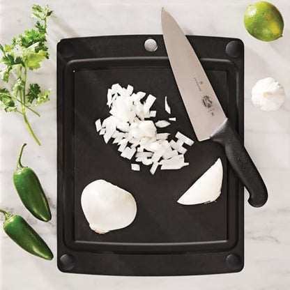Epicurean All-In-One Cutting Board with Non-Slip Feet and Juice Groove - Non-toxic, Dishwasher Safe, Made in the USA, 14.5" x 11.25", Slate - color: Slate/Black, size: 14.5"L x 11.3"W