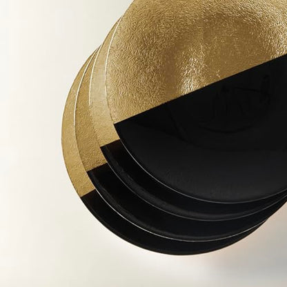 Gemini Salad Plate in Black and Gold - Set of 4 - color: Black