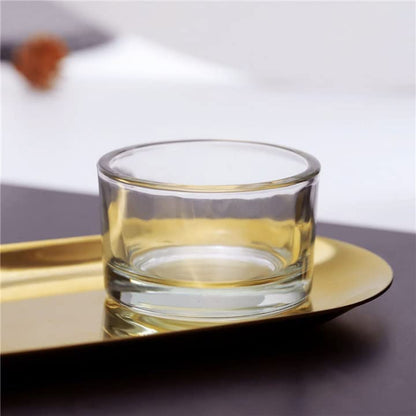 GOLDEAL 30 PCS Small Clear Glass Tealight Candle Holders,Tealight Holders Bulk Use for Weddings Parties Dinner,for 1.5" Tealight. as Well as Candle Mould… - color: Clear