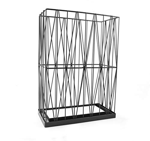 Mango Steam Pluvian Soakstone Umbrella Holder (Rectangle, Black) - color: Black, size: Regular Rectangle