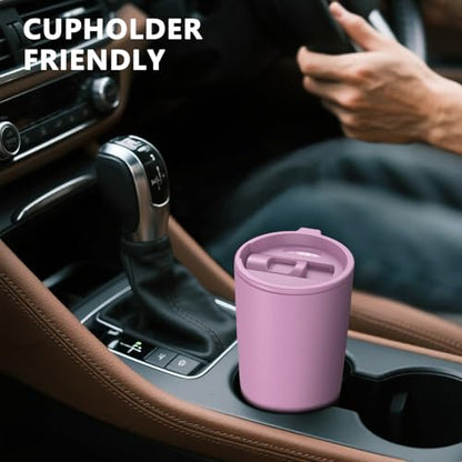 TILUCK 20 oz Insulated Coffee Tumbler with BPA-Free Lid | Travel Coffee Mug, Dishwasher Safe, Cup Holder Friendly, Double-Wall Vacuum Insulation for Hot & Cold Drinks, Matte Lilac - color: Matte Lilac, size: 20 Ounces