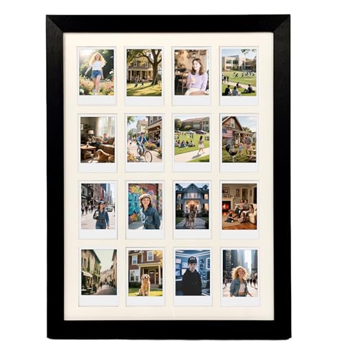 Polaroid Picture Frame Collage 2x3 Instax Mini Film-16 Openings - size: 17.6×12.6
