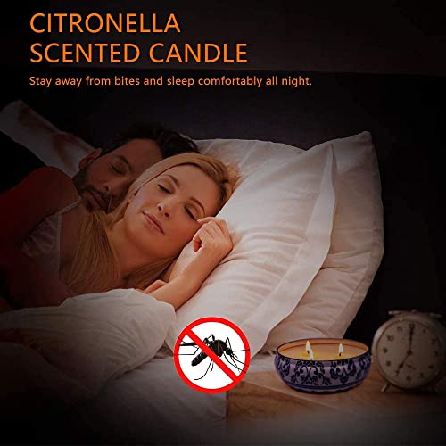 3 Packs Citronella Candle Outdoor, Large 3-Wick 13.5oz Lemongrass Scented Natural Soy Wax Long Burning Candles for Outside Patio Porch - size: 3 Packs 13.5oz