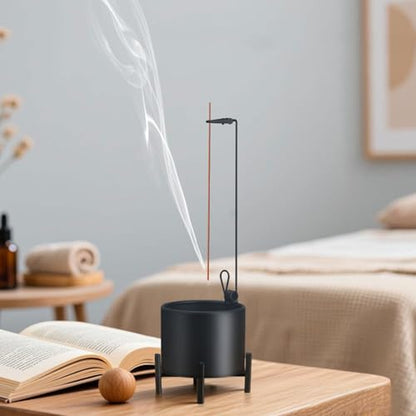 2 Pack Incense Holder for Sticks, Anti-Ash Flying Metal Incense Burner with Iron Catcher Stable 4-Legged Base, Perfect for Meditation, Yoga, Home Decor – Mess-Free Design