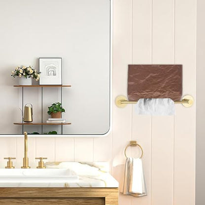 Hand Towels Box Cover,PU Leather Tissue Box Cover Holder Compatible with Kleenex Disposable Paper Hand Towels Suitable for Dining,Kitchen,Bathroom(1-Brown) - color: 1-brown
