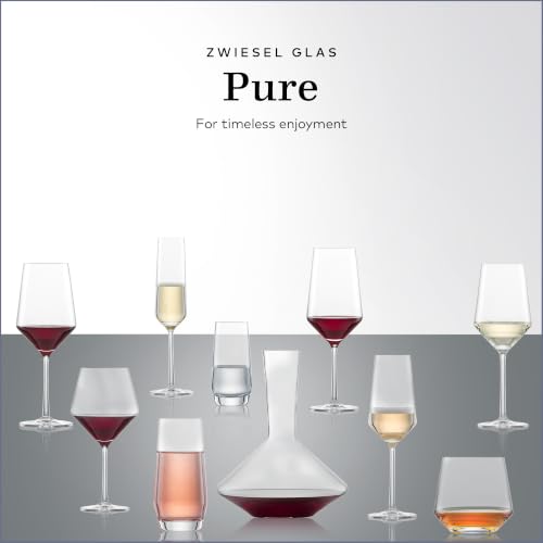 Zwiesel Glas Pure Sauvignon Blanc White Wine Glass (Set of 6), Graceful Wine Glasses for White Wine, Dishwasher-Safe Tritan Crystal Glasses, Made in Germany (14 Ounce)