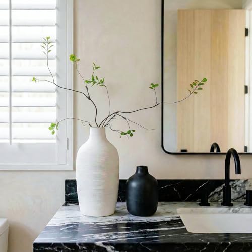 4 Pcs Artificial Greenery Stems Faux Branches for Vase, 37.4 Inch Artificial Eucalyptus Stems for Vase Filler Faux Plants Indoor for Centerpieces Home Decor