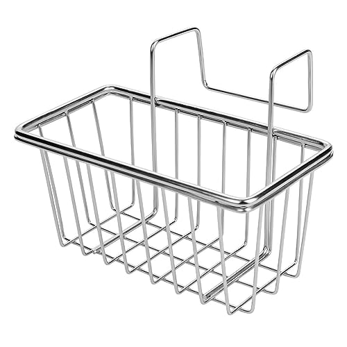 Stainless Steel Sponge Holder for Kitchen Sink | Rust Resistant, Quick Drying, Holds Sponges & Brushes, Stable Over Divider, Space Saving, Large Capacity