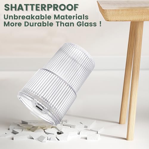 HIGIINC Iced Coffee Cups With Lids and Straws 4 Pcs, 16 OZ Unbreakable Glasses Drinking Set,Clear Plastic Cups Reusable Iced Coffee Tumbler with Lid and Straw, To Go Coffee Cups Dishwasher Safe - style: 4pack